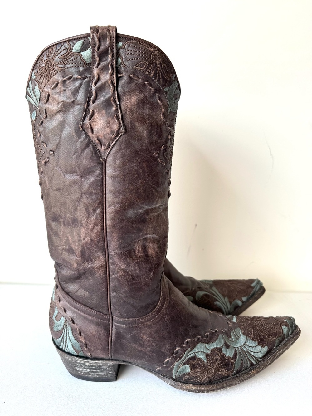 Old Gringo Womens Leather Embroidered Erin Brown Western Cowboy Boots